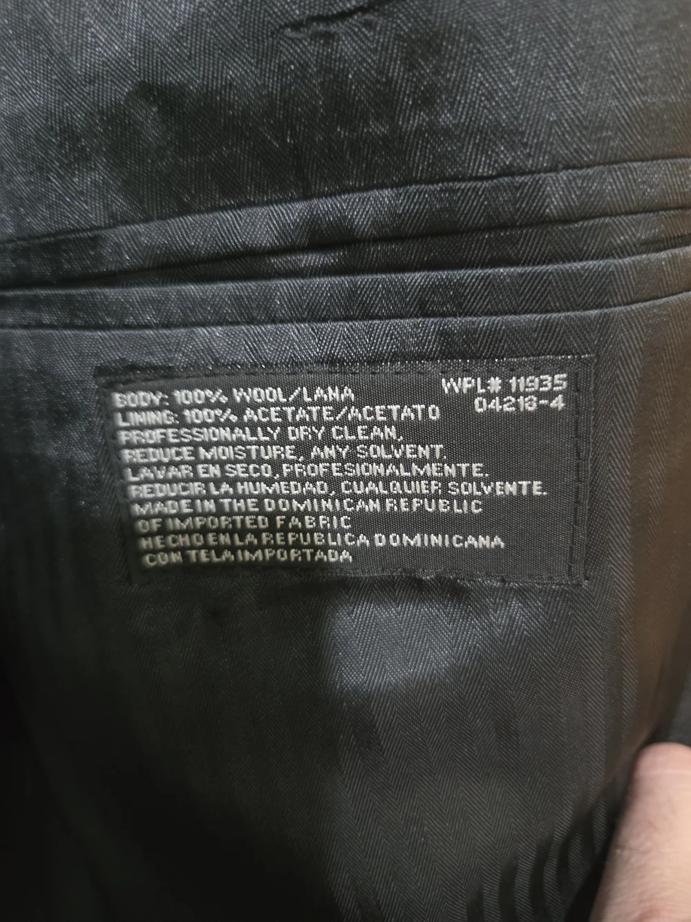 Stafford charcoal wool